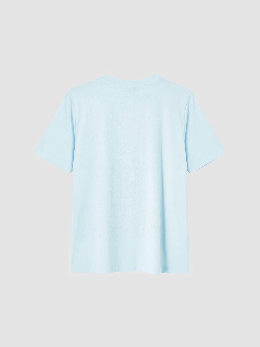 Mavi Bisiklet Yaka Baskılı Kadın Tişört-1