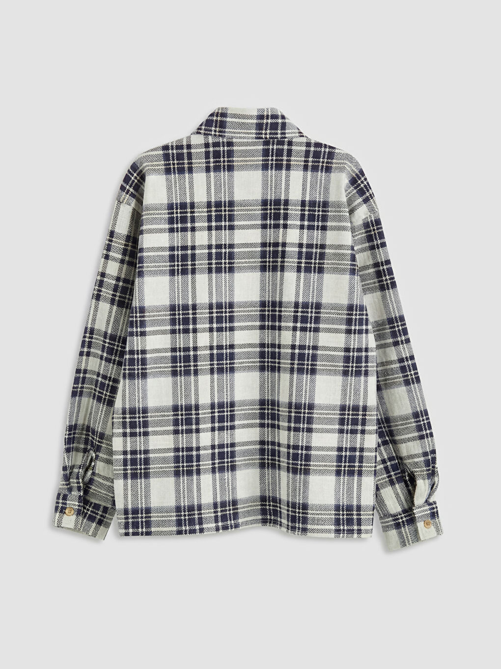 Bej Ekose Erkek Çocuk Gömlek Ceket-1