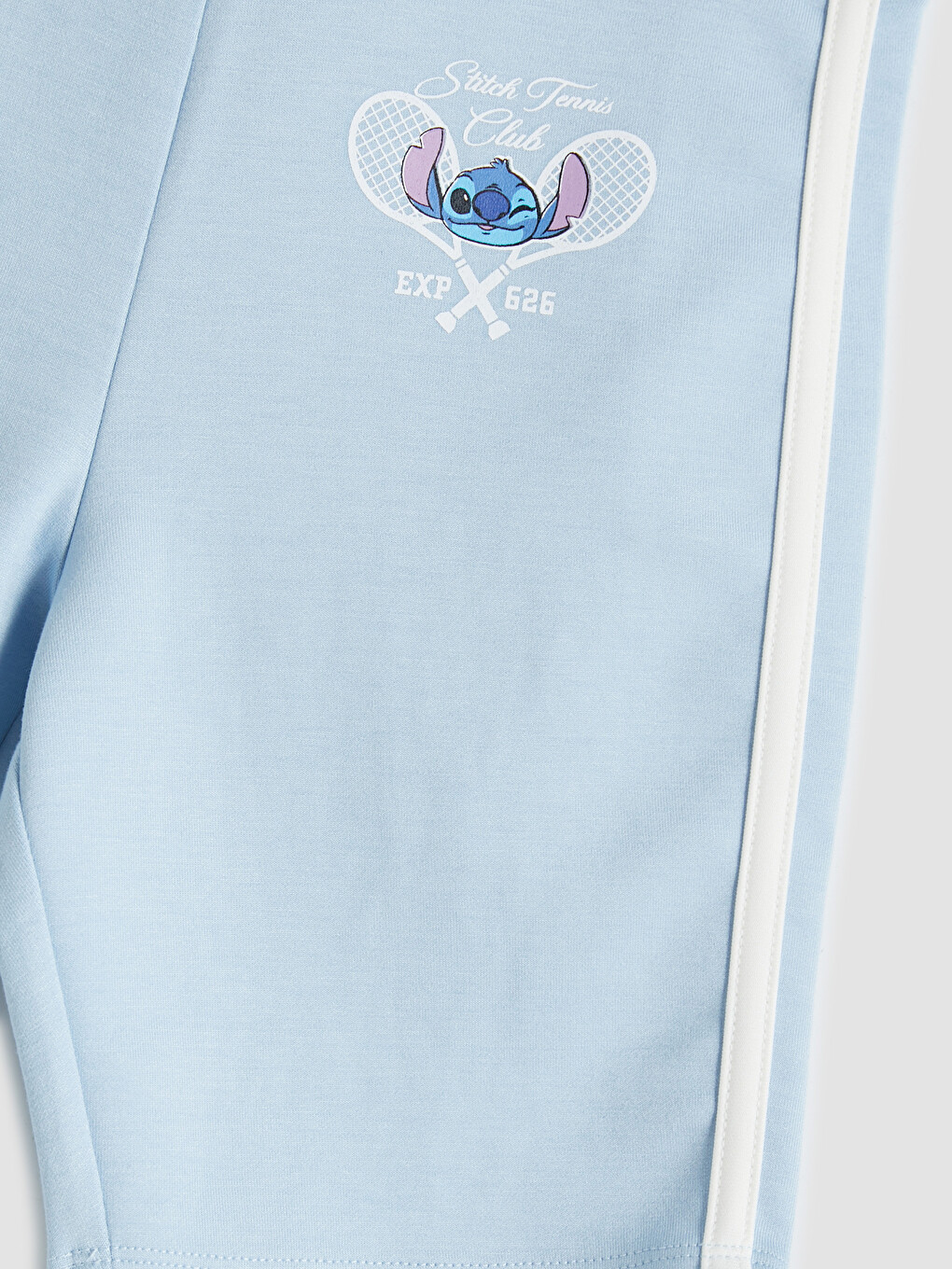 Mavi Stitch Baskılı Kız Çocuk Soft Touch Tayt-3