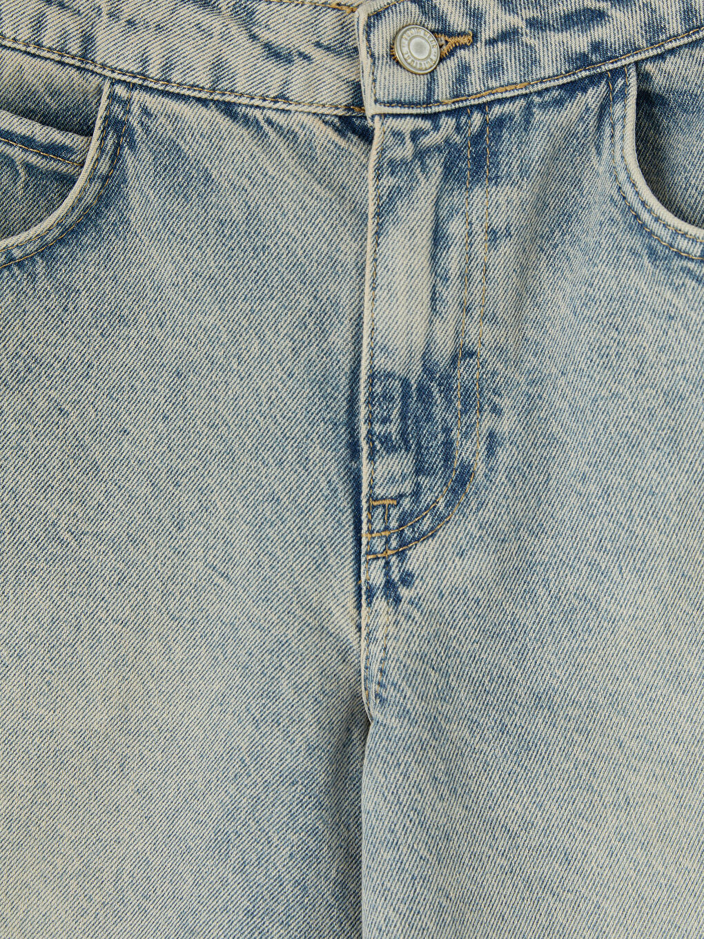 İndigo Bermuda Fit Kadın Denim Şortolon-2