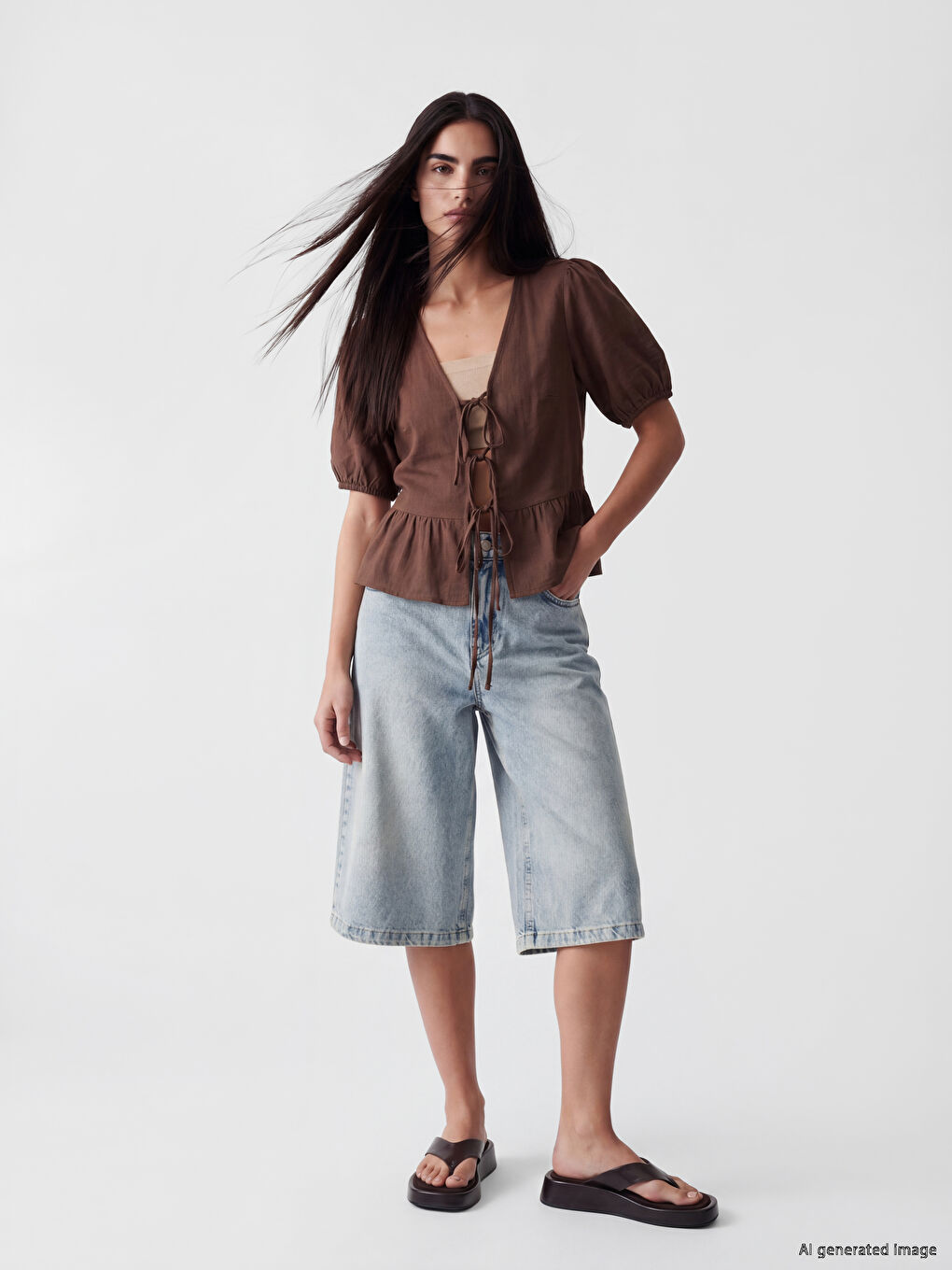 Bermuda Fit Women's Denim Shorts