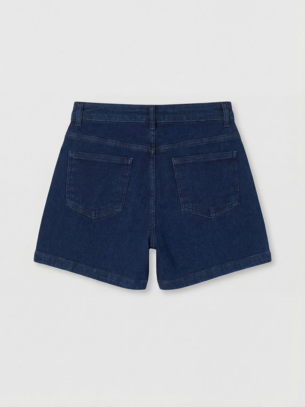 High Waisted Women's Denim Shorts-5