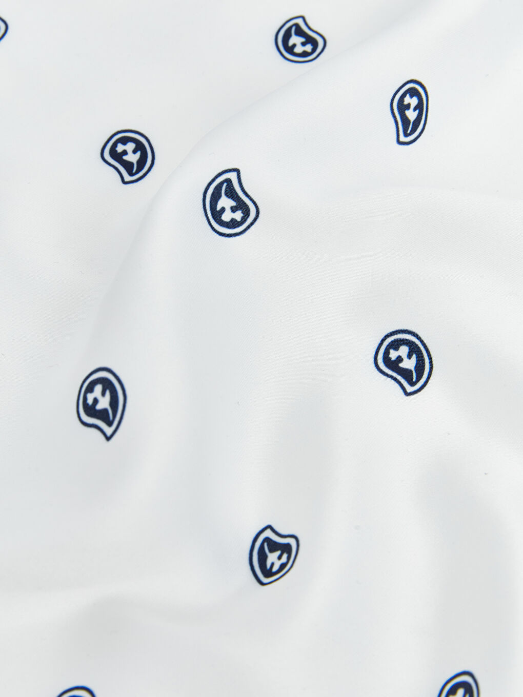 Mavi Desenli Kadın Bandana-2