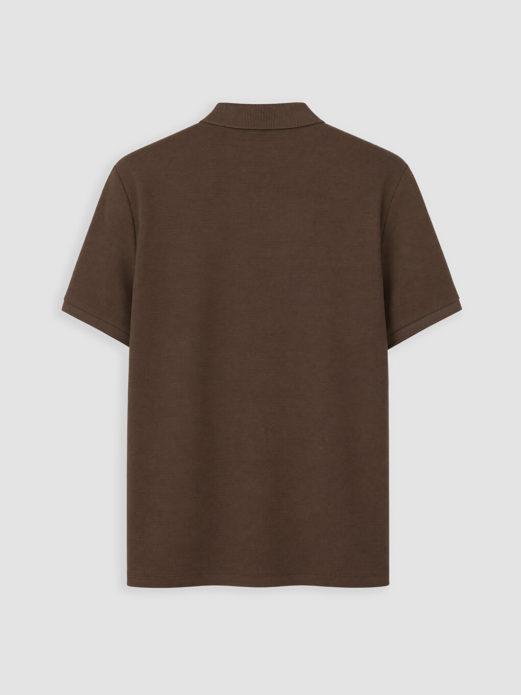 Kahverengi Polo Yaka Erkek Tişört-2