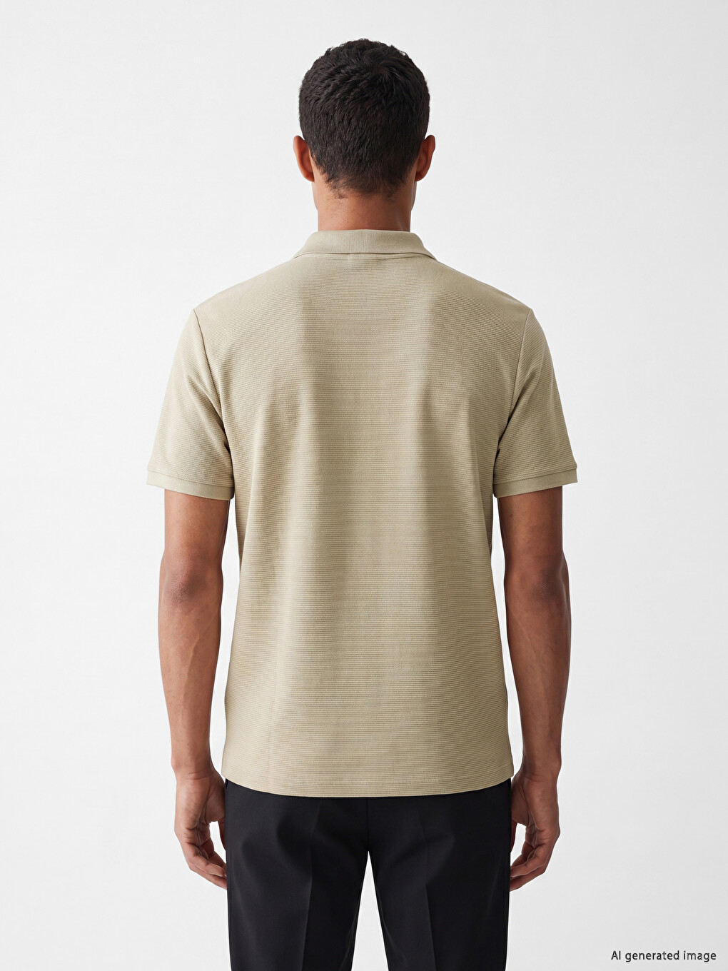Polo Collar Men's T-Shirt-3