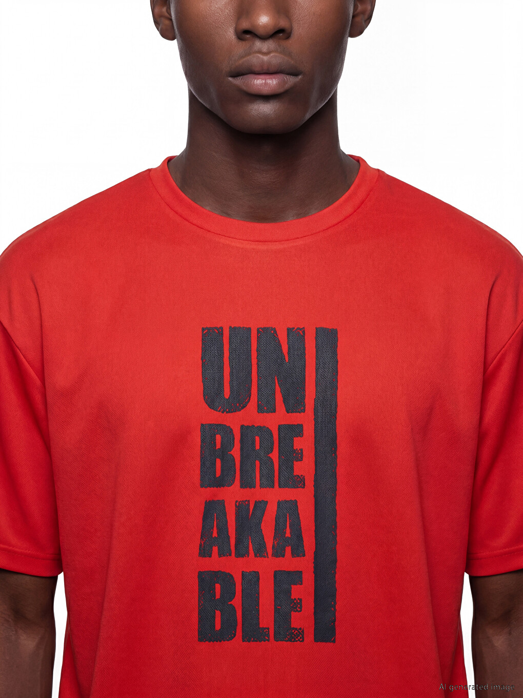 Crew Neck Printed Men's Sport T-Shirt-3