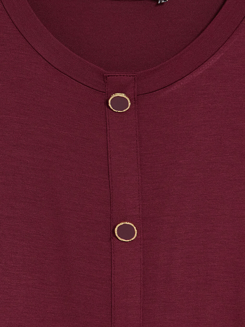 Bordo Bisiklet Yaka Bluz-1