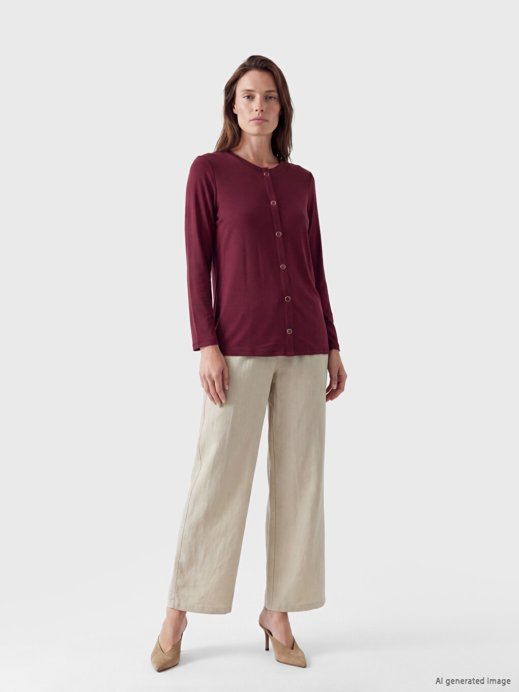 Bluza sa okruglim izrezom-1