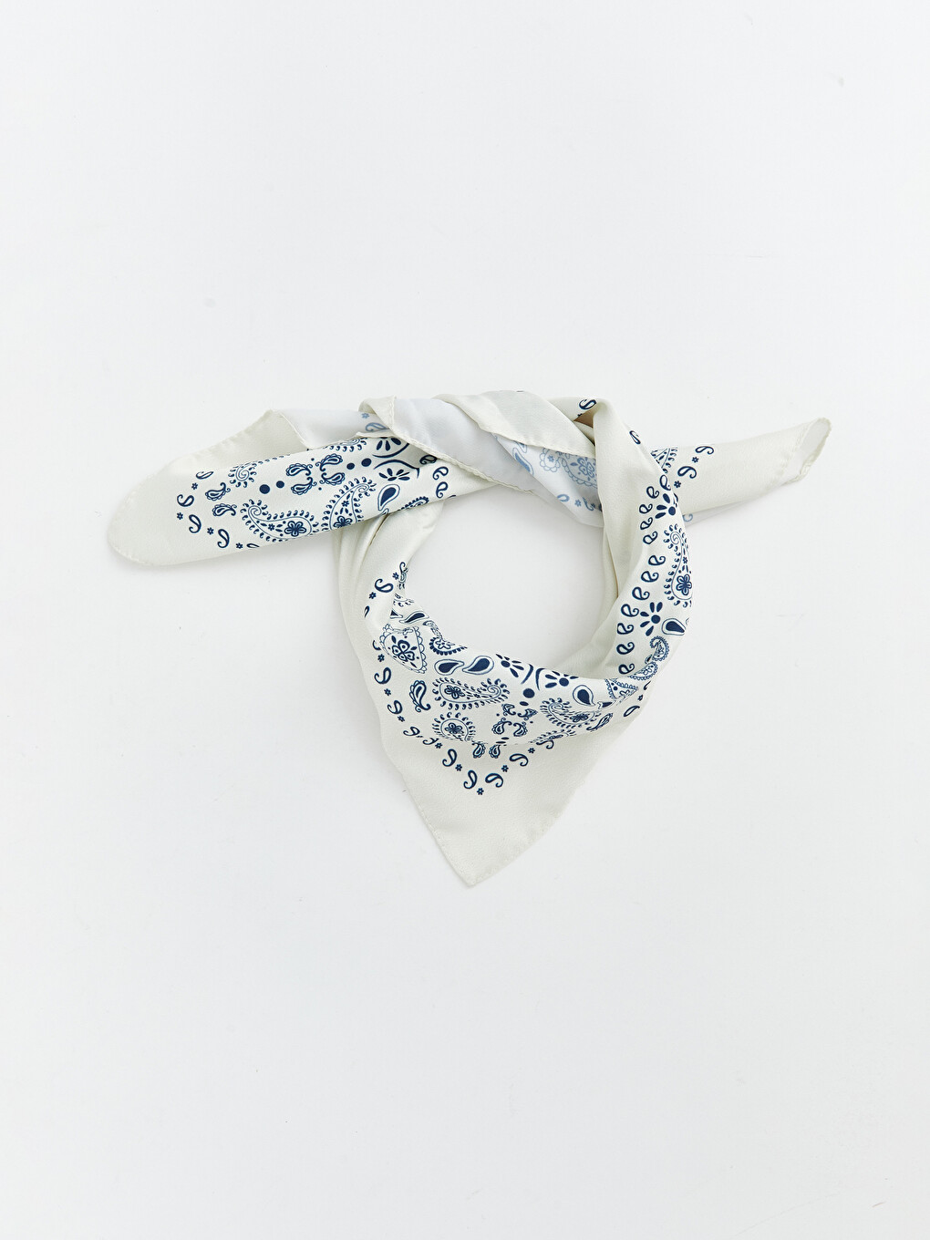 Lacivert Desenli Kadın Bandana 2'li-2