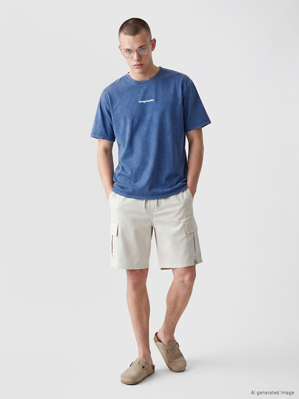 Relax Fit Crew Neck Printed Men's T-shirt-1