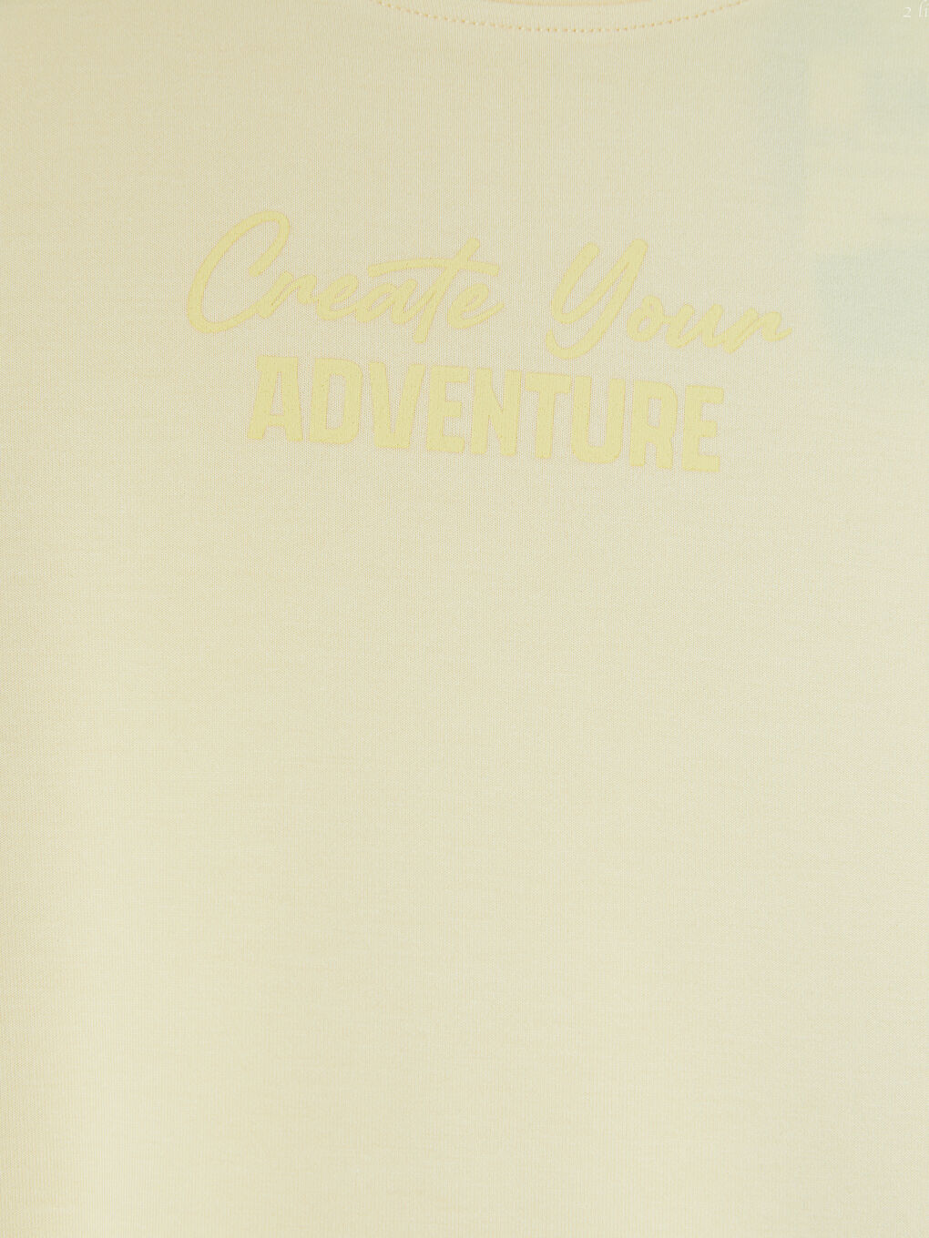 Sarı Baskılı Erkek Çocuk Şortlu Takım-3