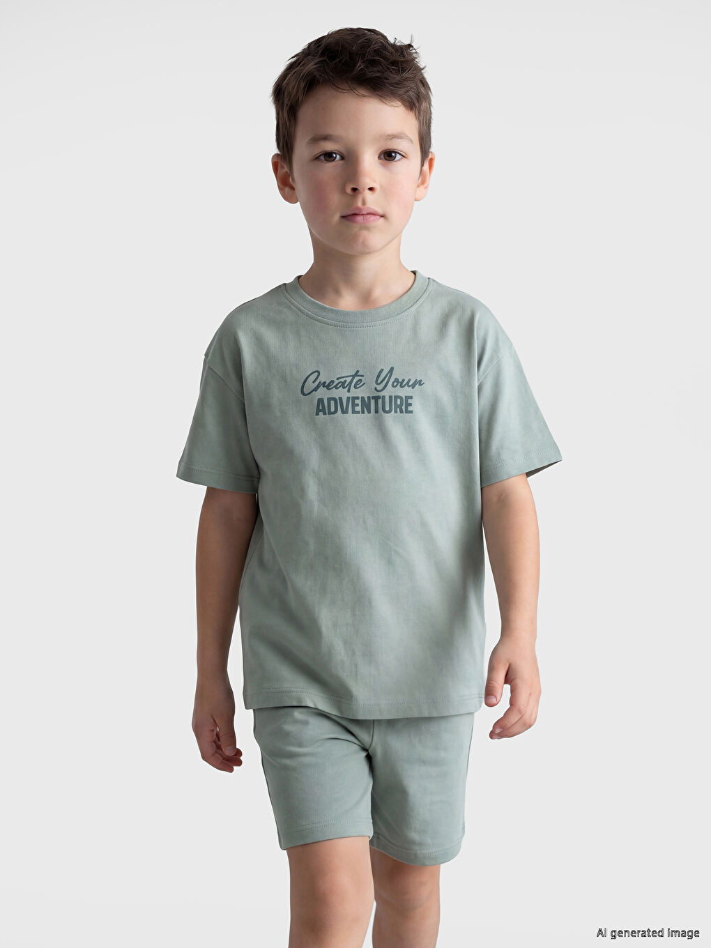 Printed Boys' Shorts Set