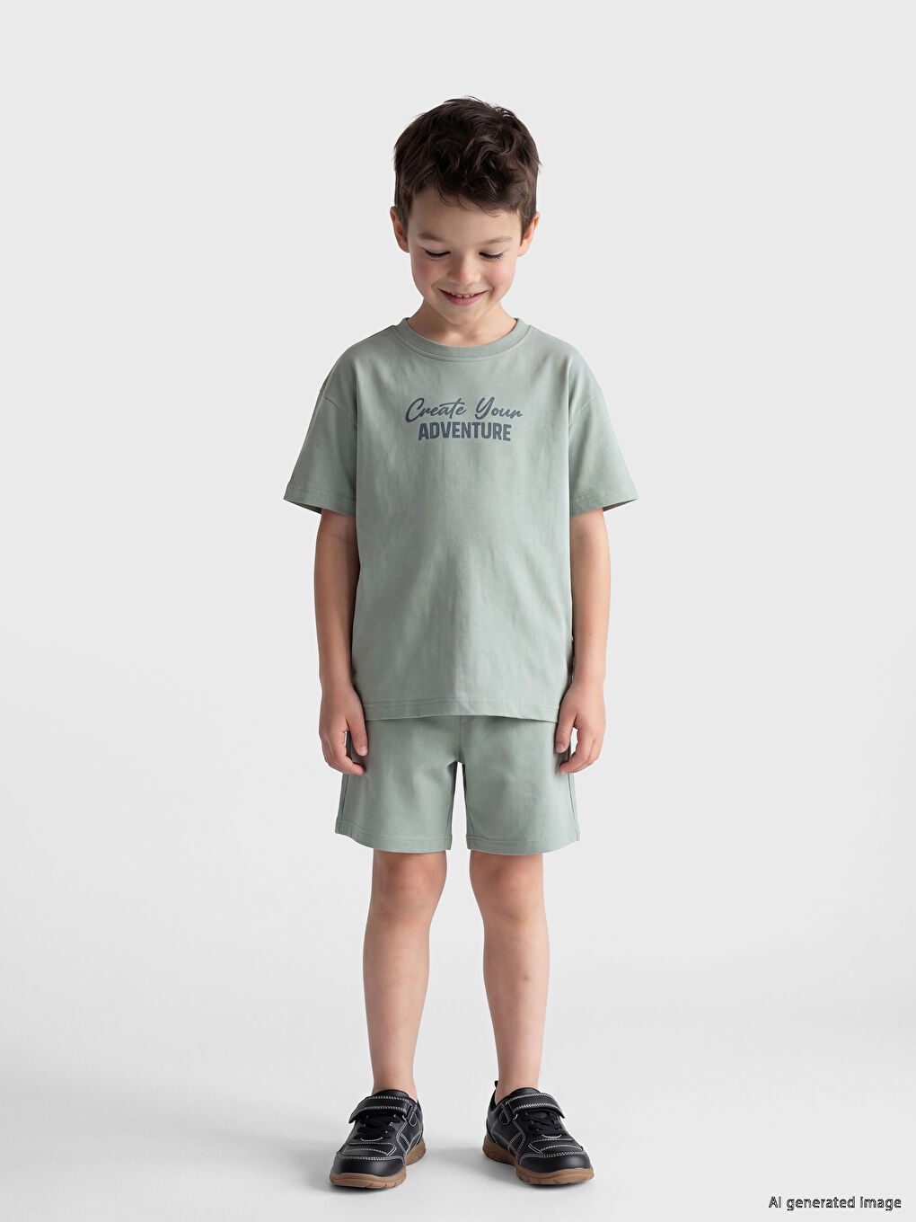 Printed Boys' Shorts Set-1