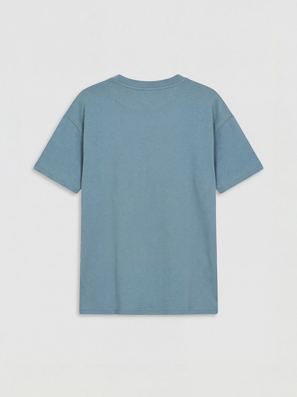 Mavi Bisiklet Yaka Baskılı Erkek Çocuk Soft Touch Tişört-1