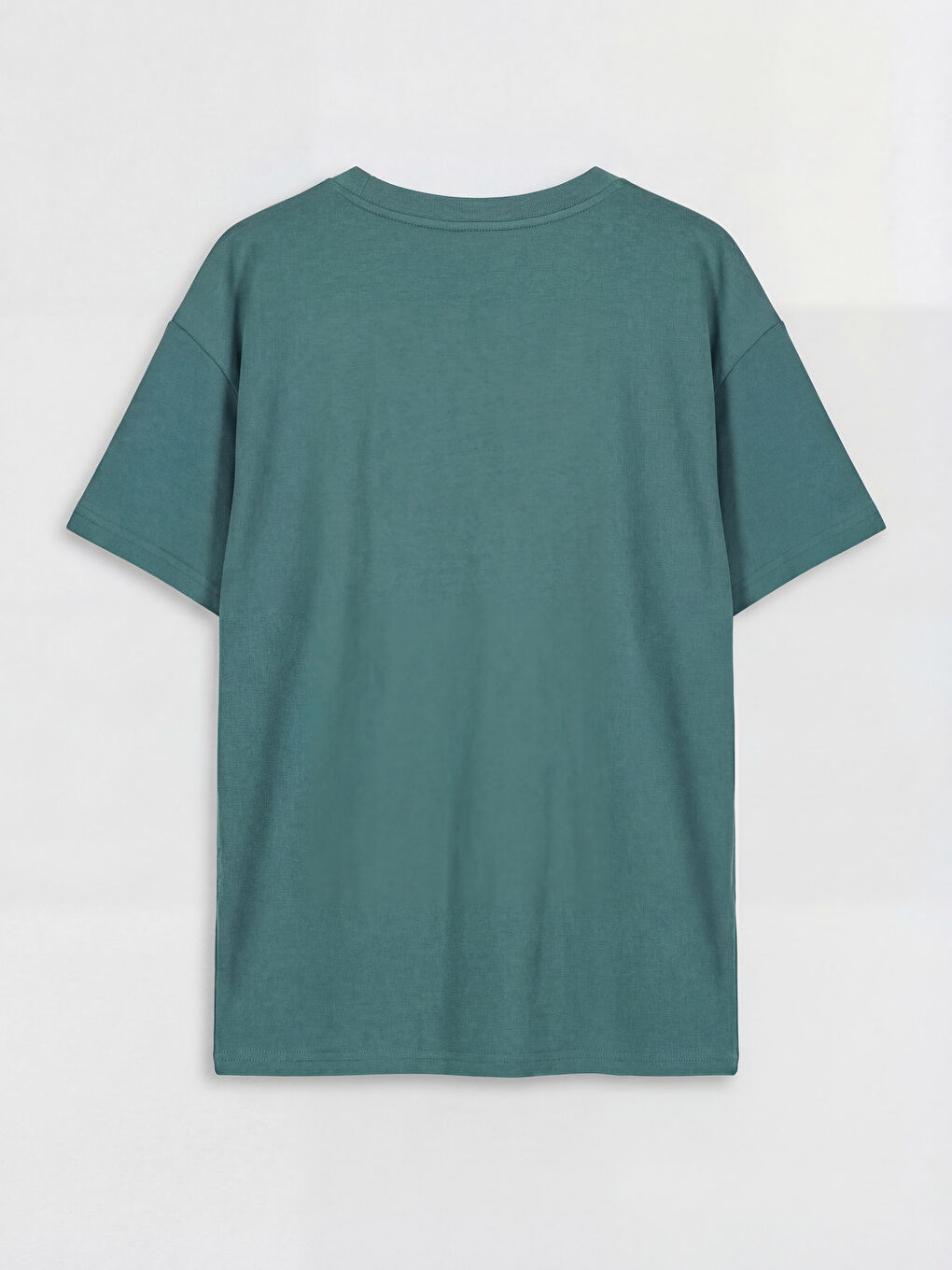 Yeşil Bisiklet Yaka Baskılı Erkek Çocuk Soft Touch Tişört-1