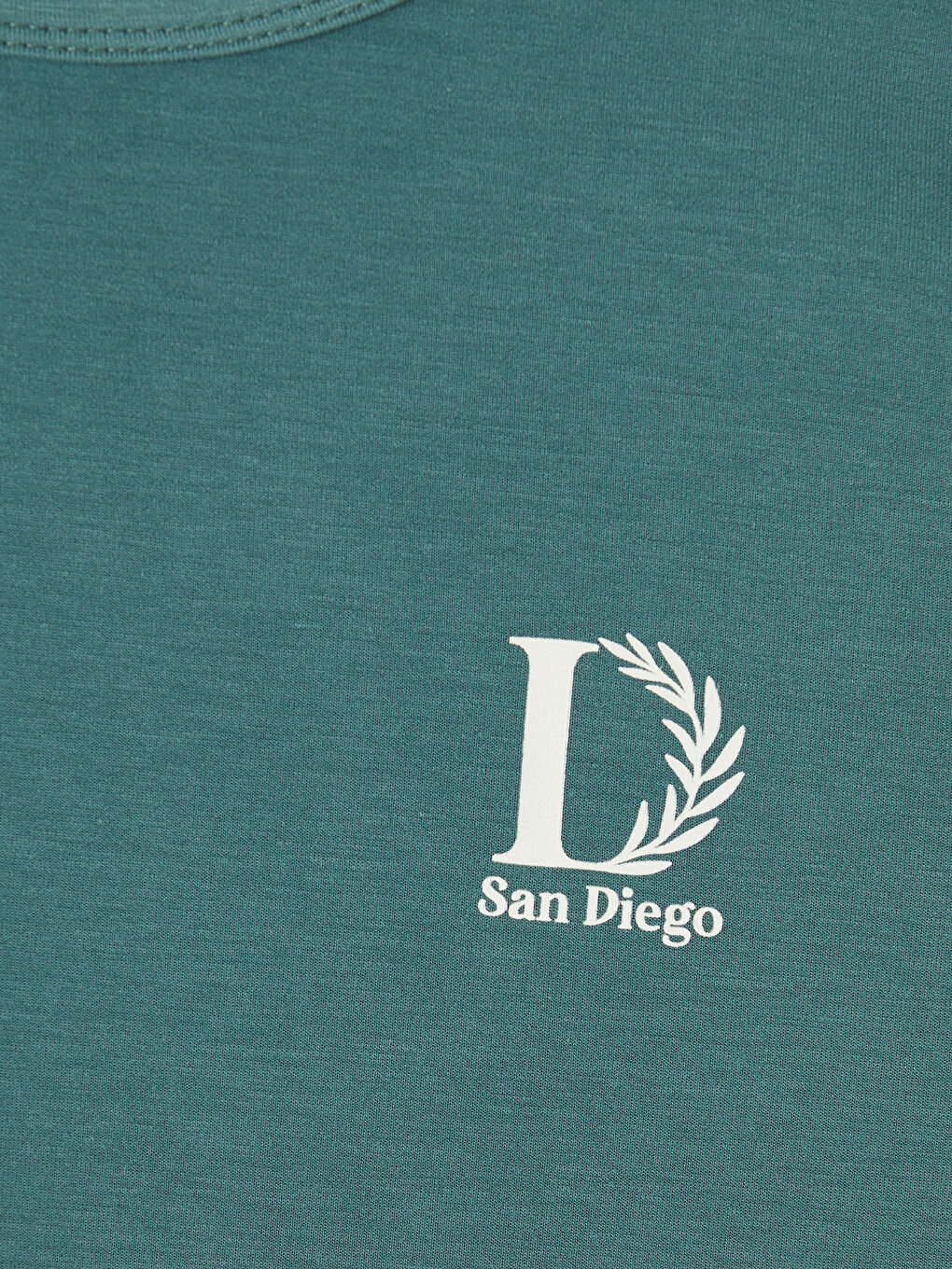 Yeşil Bisiklet Yaka Baskılı Erkek Çocuk Soft Touch Tişört-2