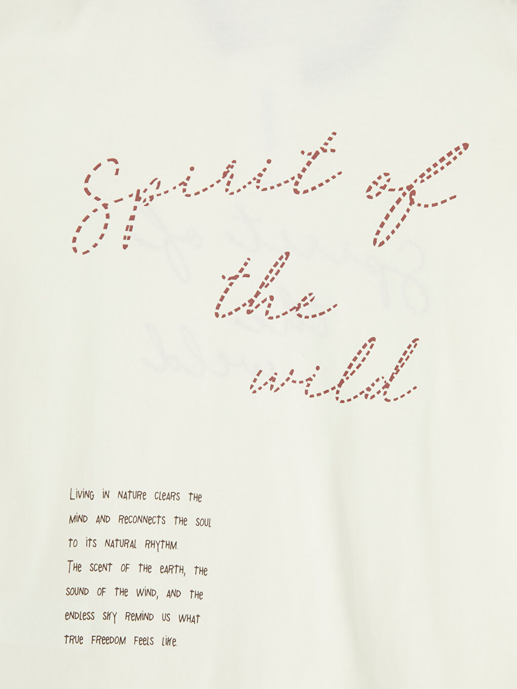 Ekru Bisiklet Yaka Yazı Baskılı Erkek Çocuk Tişört-4