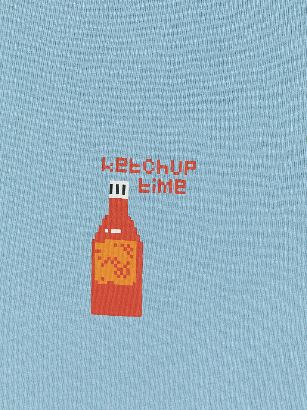 Mavi Bisiklet Yaka Baskılı Erkek Çocuk Tişört-2