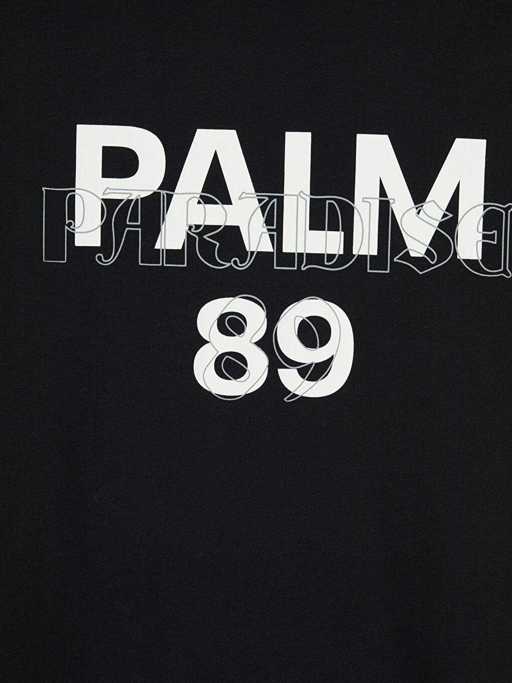 Siyah Bisiklet Yaka Baskılı Erkek Çocuk Tişört-3