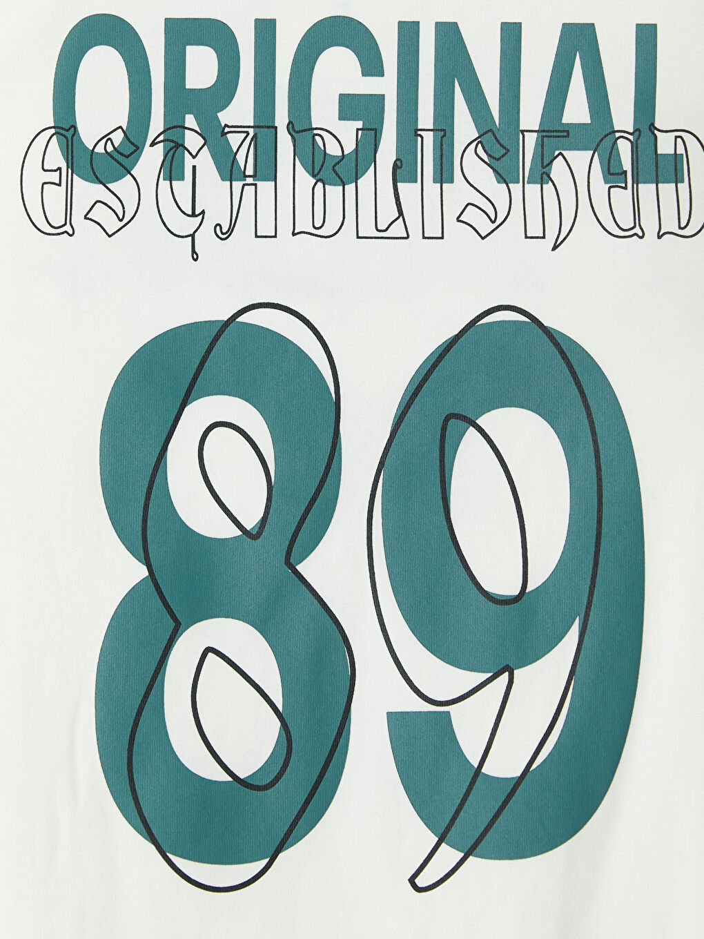 Ekru Bisiklet Yaka Baskılı Erkek Çocuk Tişört-2