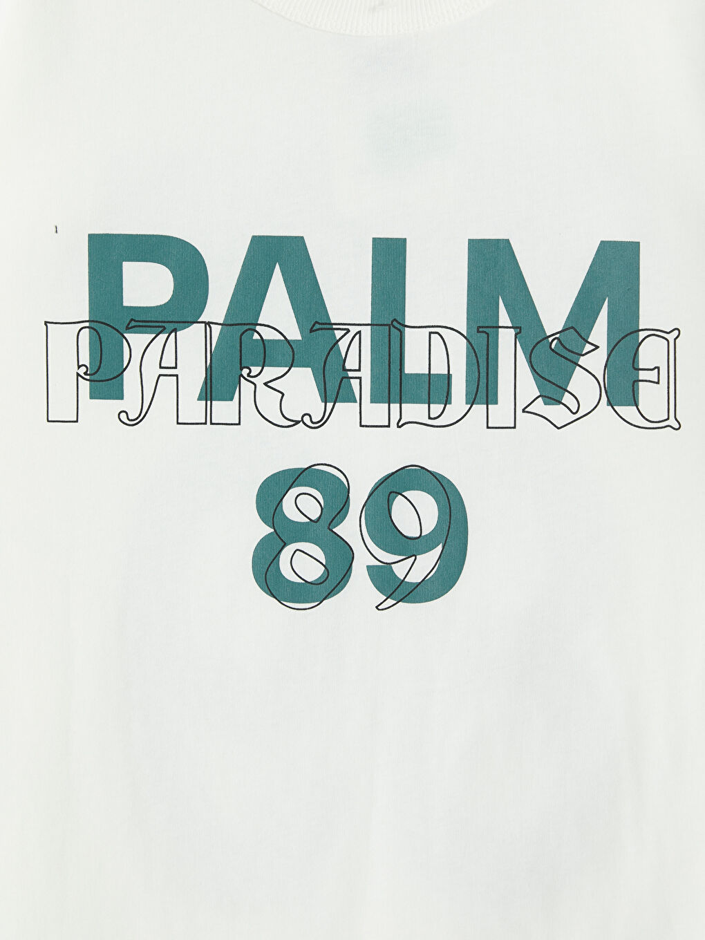 Ekru Bisiklet Yaka Baskılı Erkek Çocuk Tişört-3