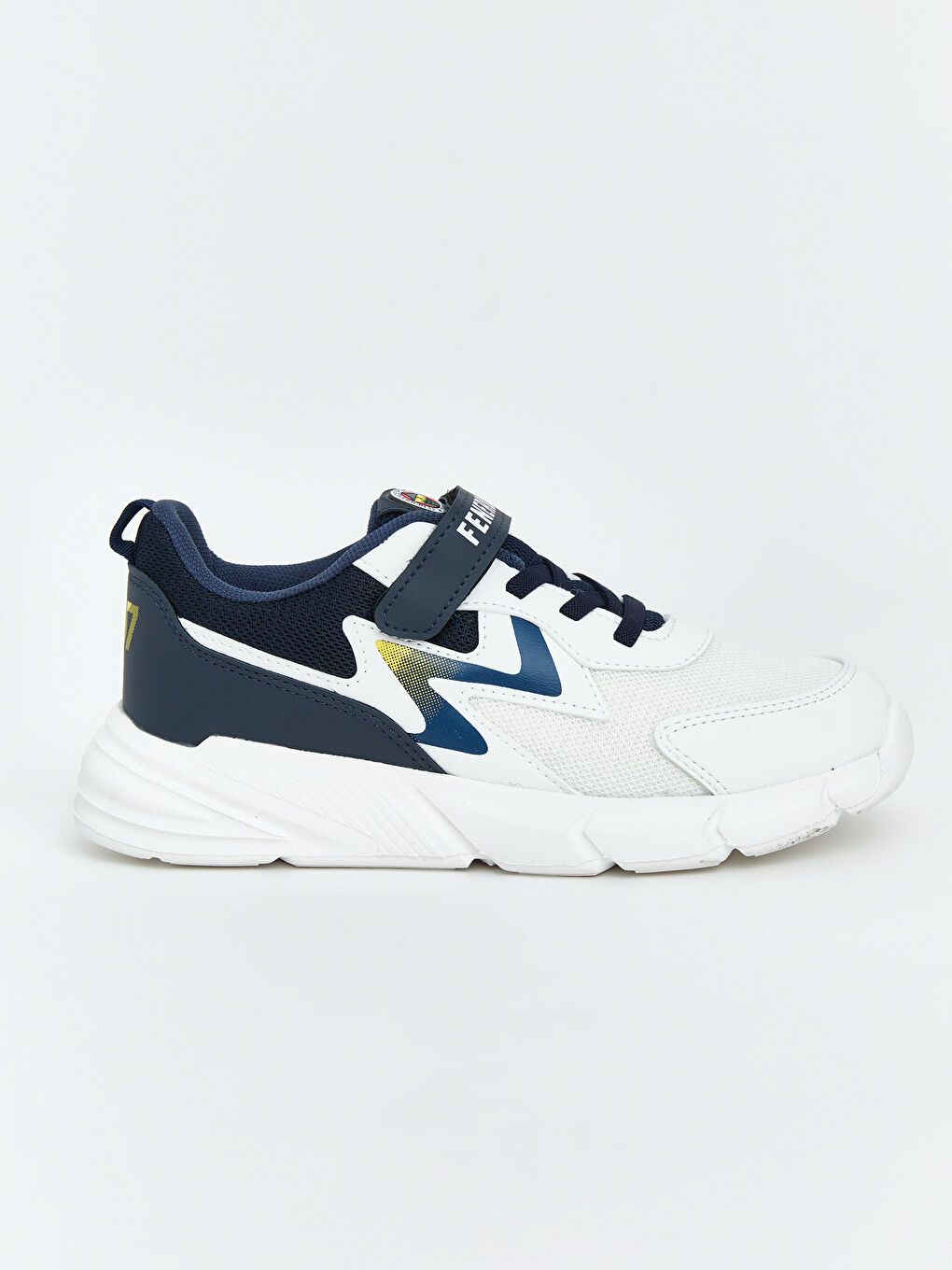 Beyaz Fenerbahçe Baskılı Erkek Çocuk Spor Ayakkabı-1