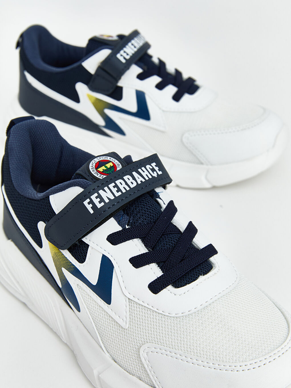 Beyaz Fenerbahçe Baskılı Erkek Çocuk Spor Ayakkabı-4