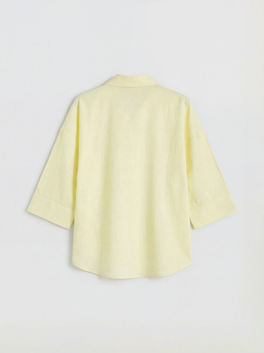 Sarı Truvakar Kollu Kadın Gömlek-1