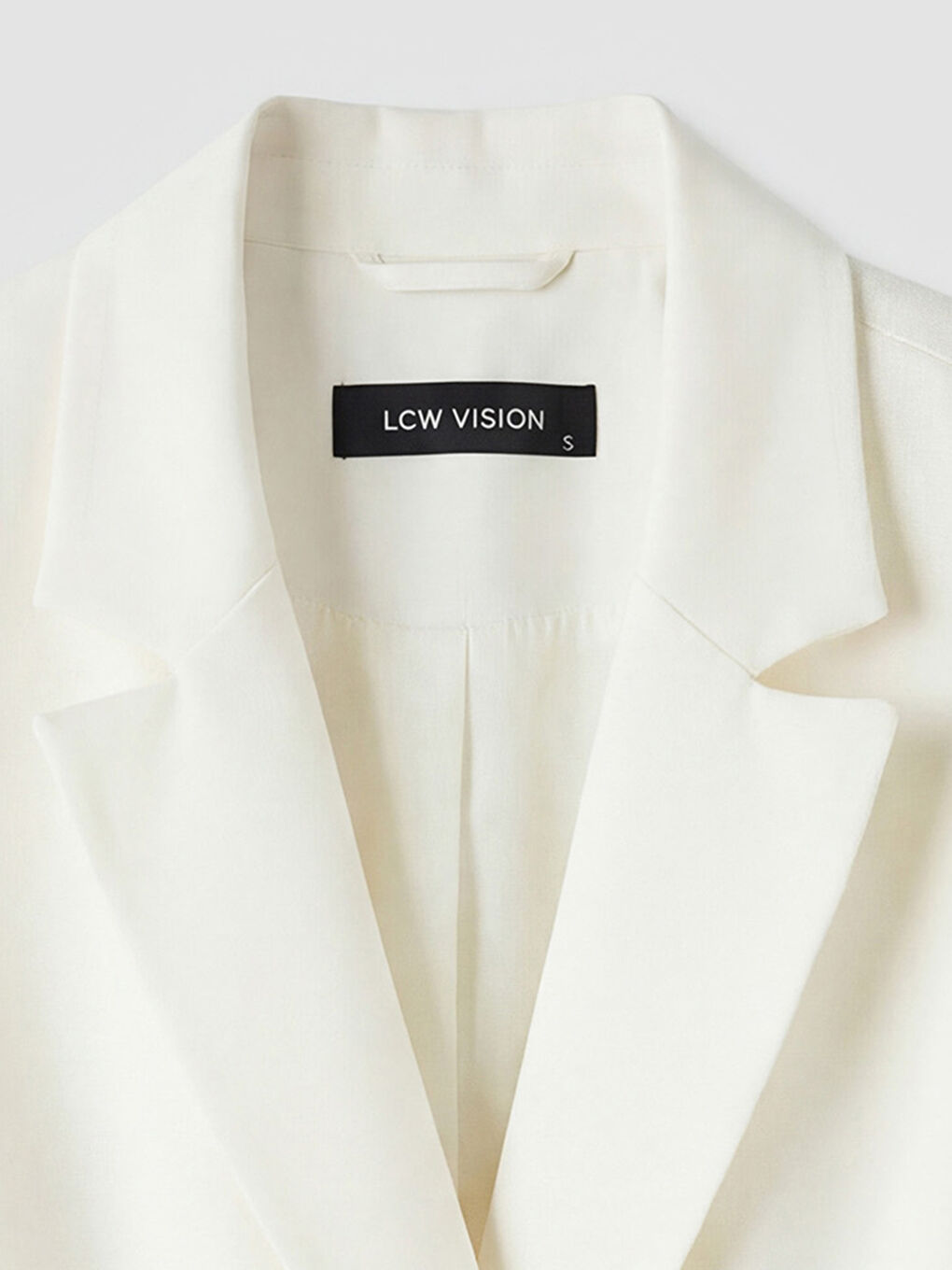 Ekru Kruvaze Yaka Kadın Klasik Yelek-2