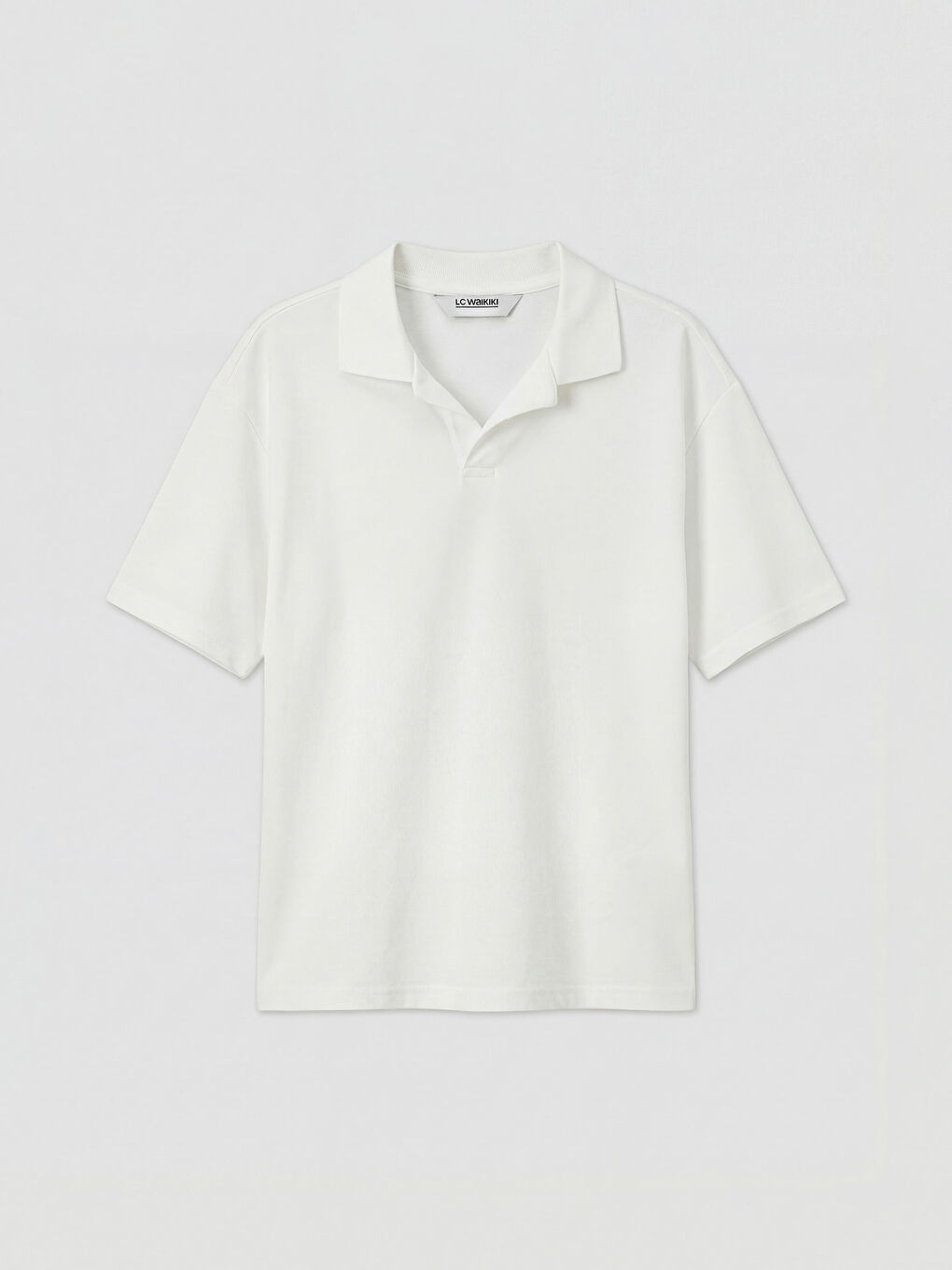 Ekru Polo Yaka Erkek Çocuk Tişört