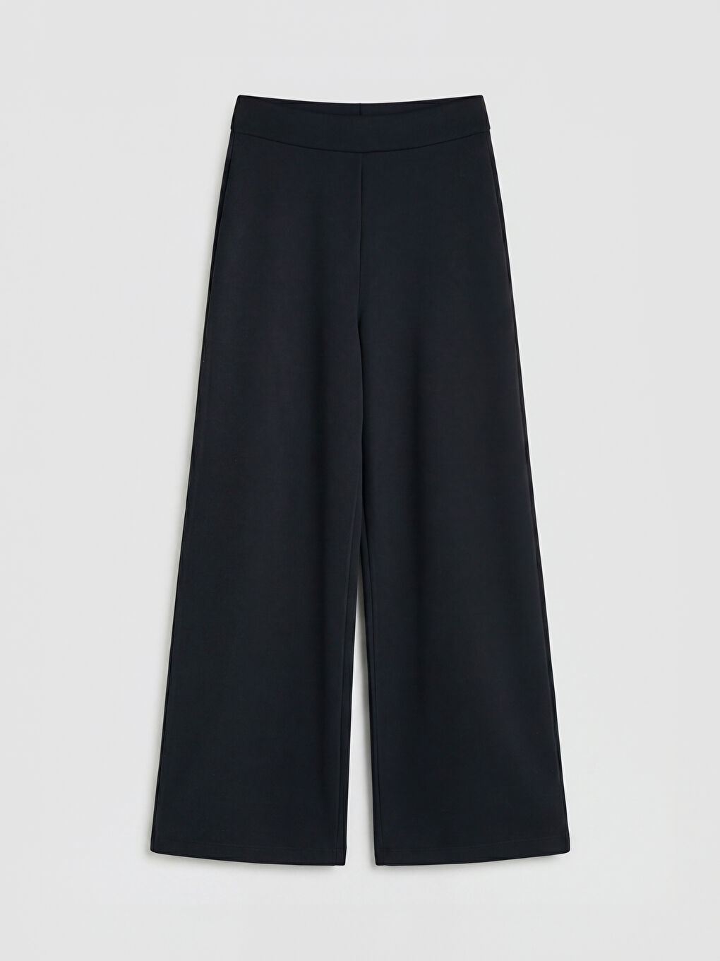 Siyah Beli Lastikli Soft Touch Kadın Eşofman Altı