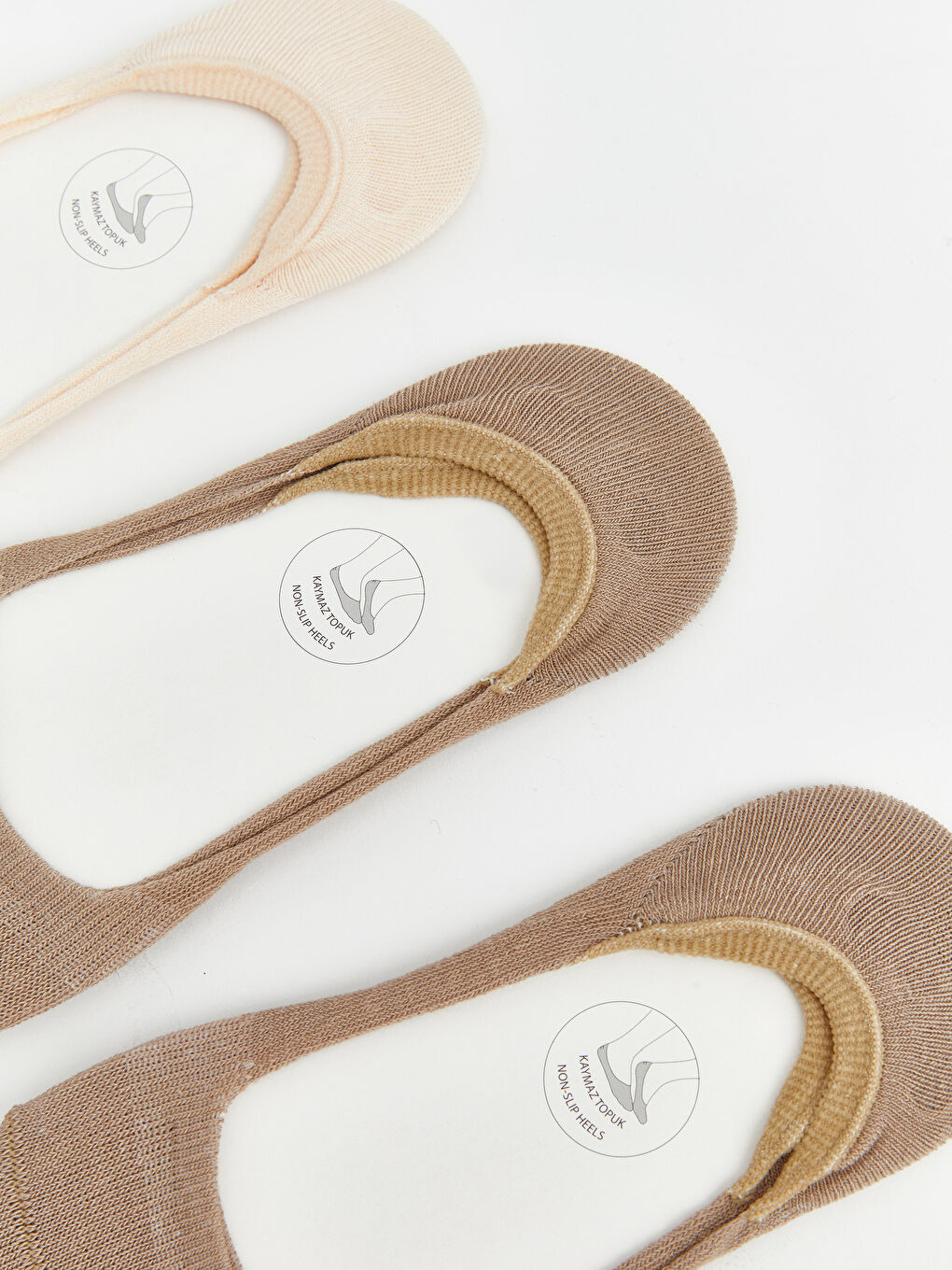 Ekru Kadın Babet Çorap 5'li-1