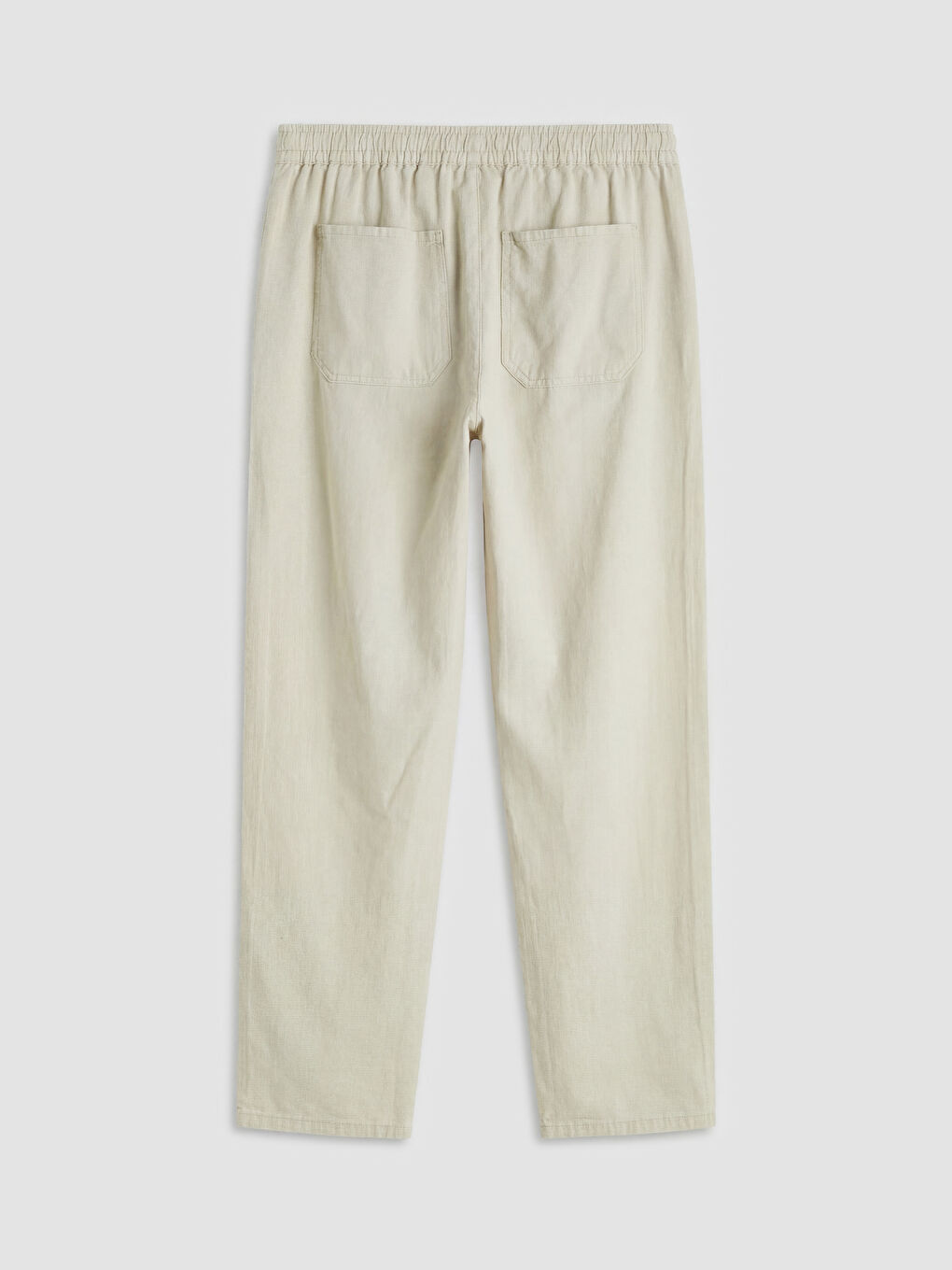 Bej Standart Kalıp Erkek Pantolon-1