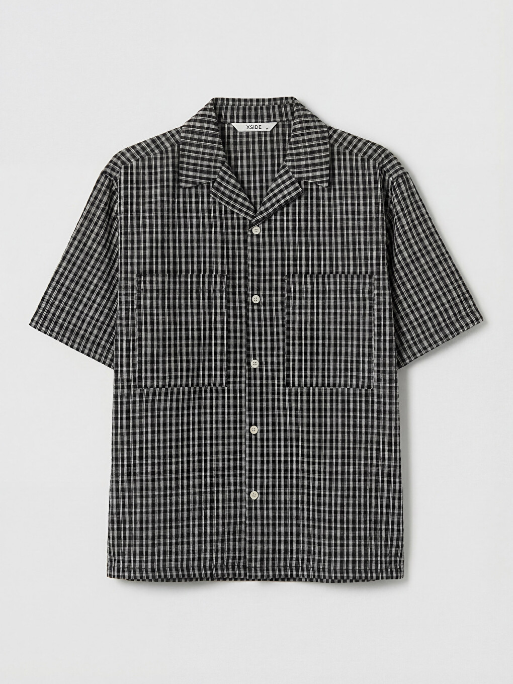 Relax Fit Gingham Patterned Men's Shirt-4