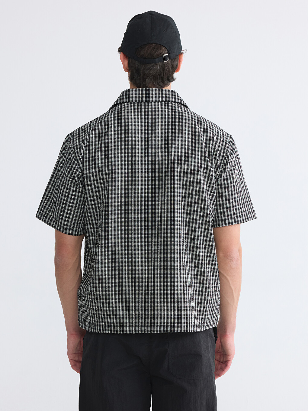 Relax Fit Gingham Patterned Men's Shirt-3