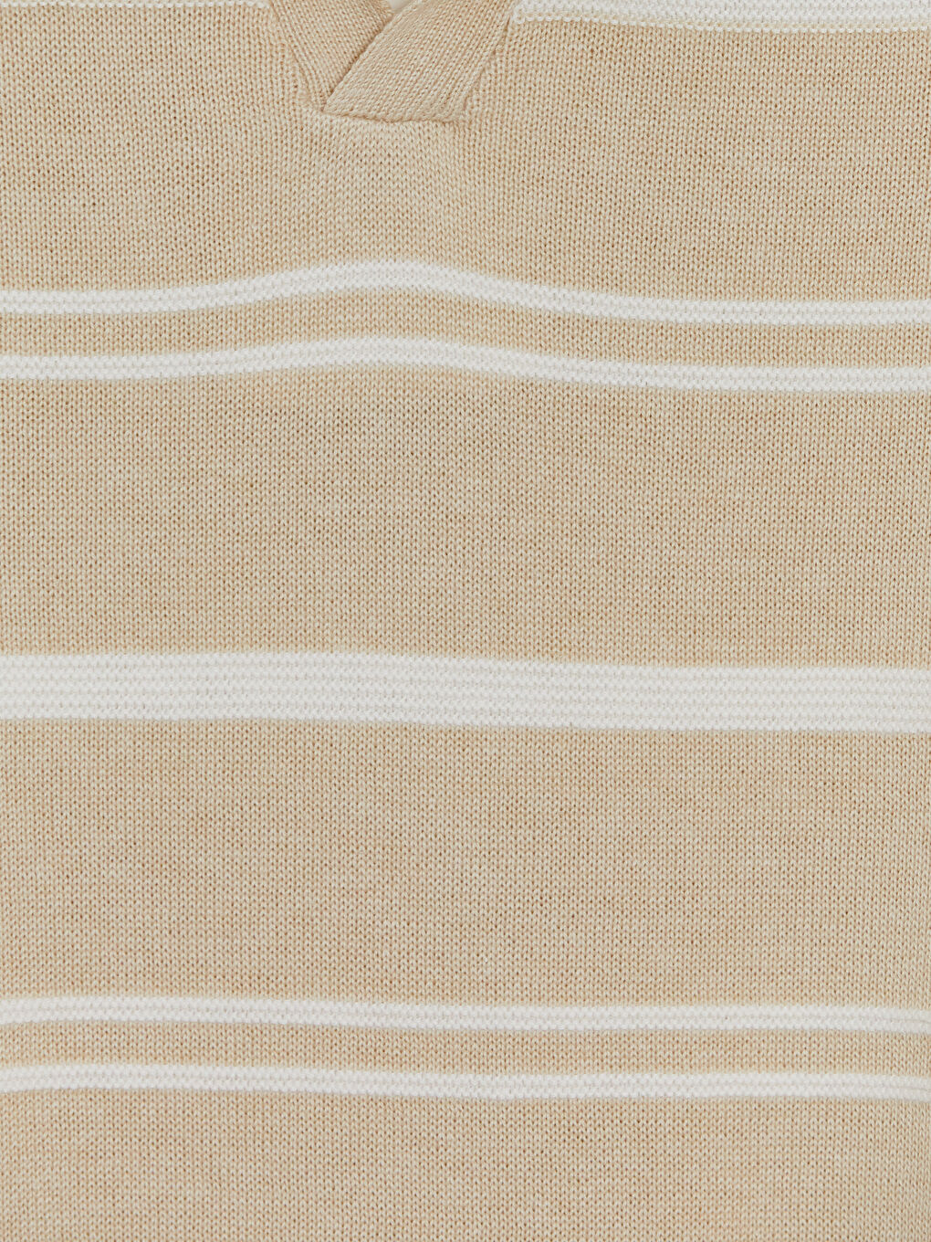 Bej Polo Yaka Erkek Çocuk Triko Kazak-2