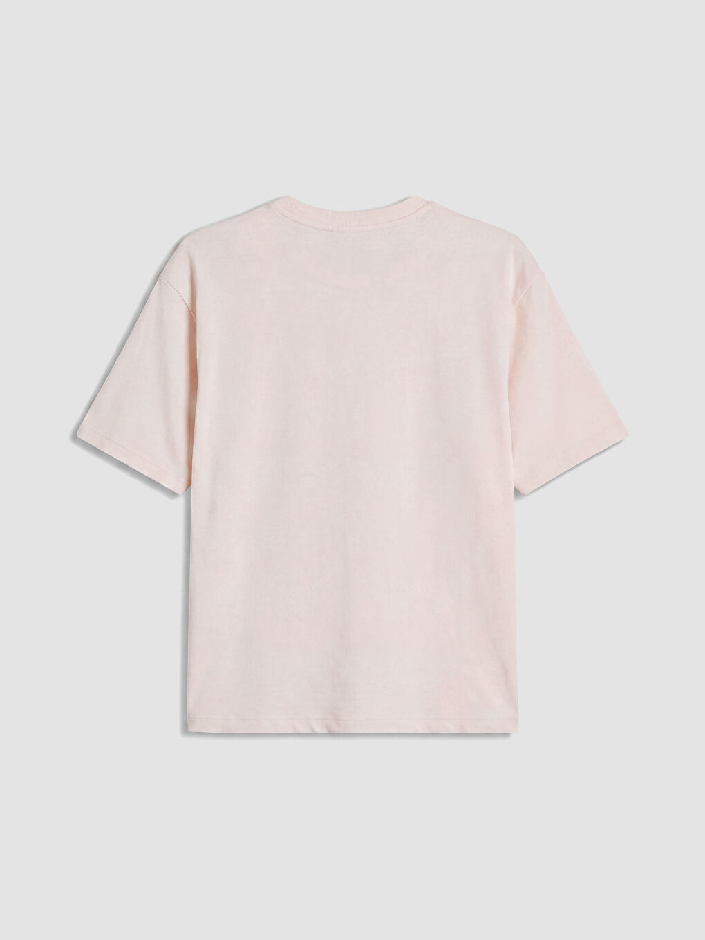Pembe Soft Touch Baskılı Kadın Tişört-2