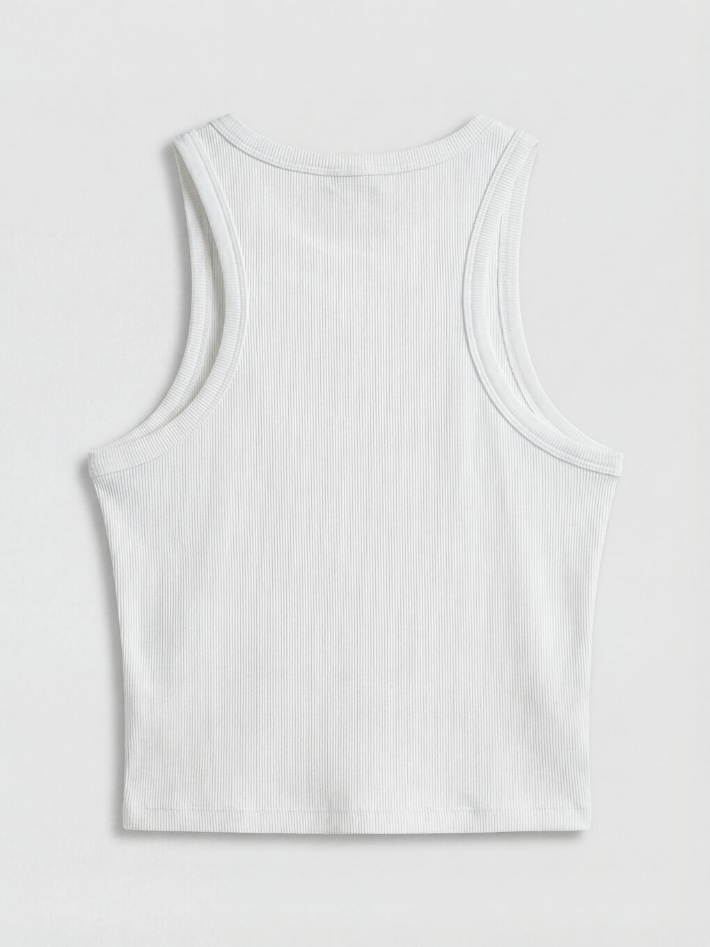 Beyaz San Francisco Baskılı Kadın Crop-5