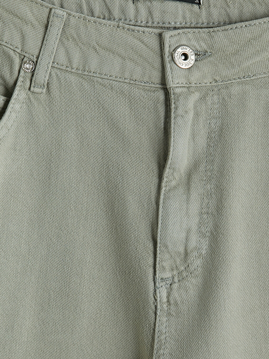 Gri Relax Fit Gabardin Erkek Pantolon-1