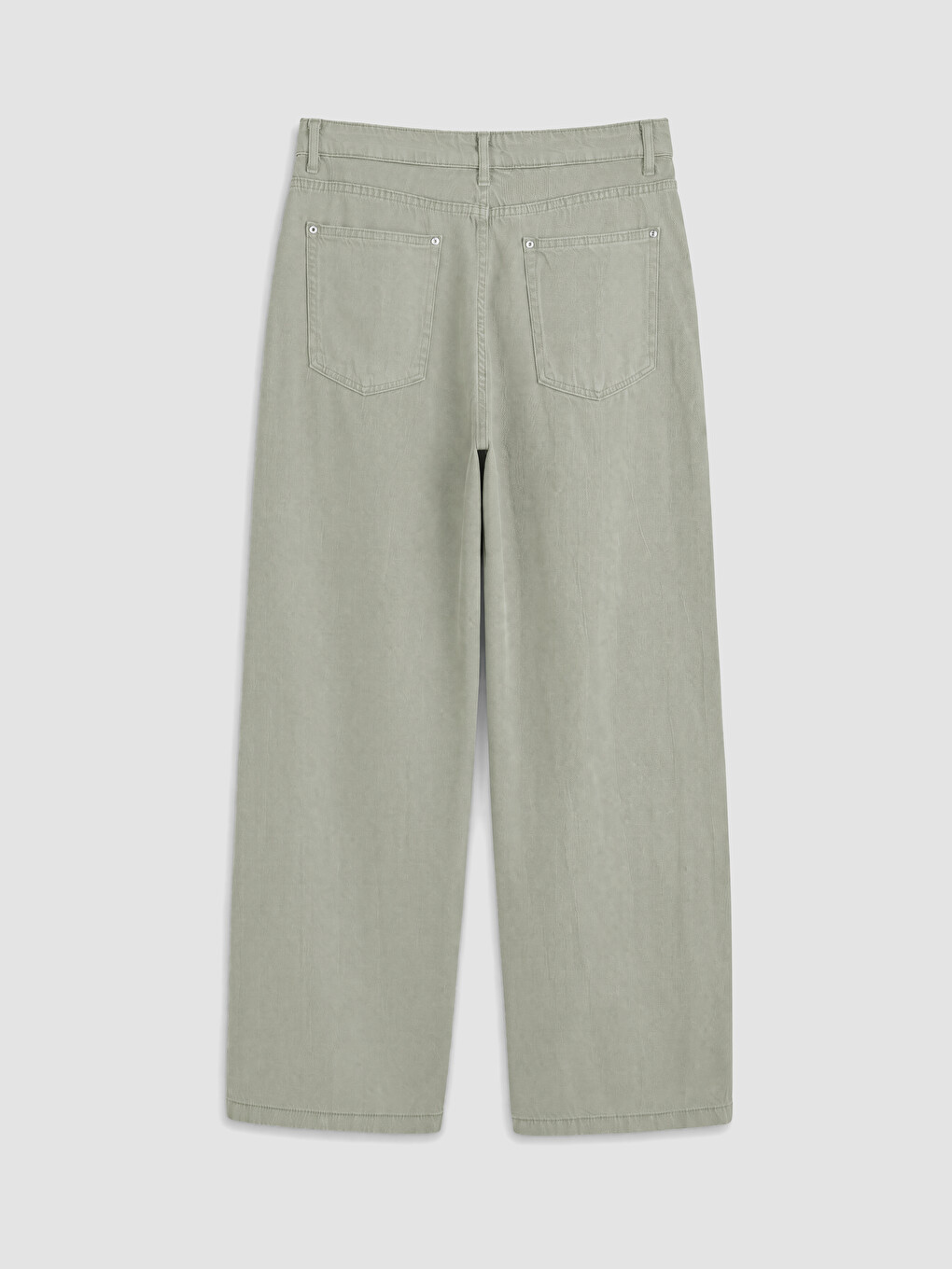 Gri Relax Fit Gabardin Erkek Pantolon-2
