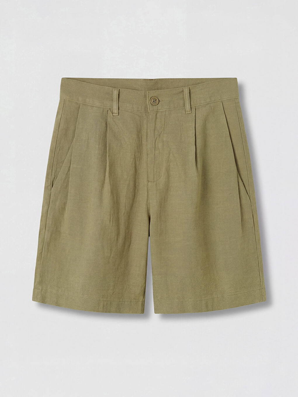 Haki Regular Fit Erkek Şort-3