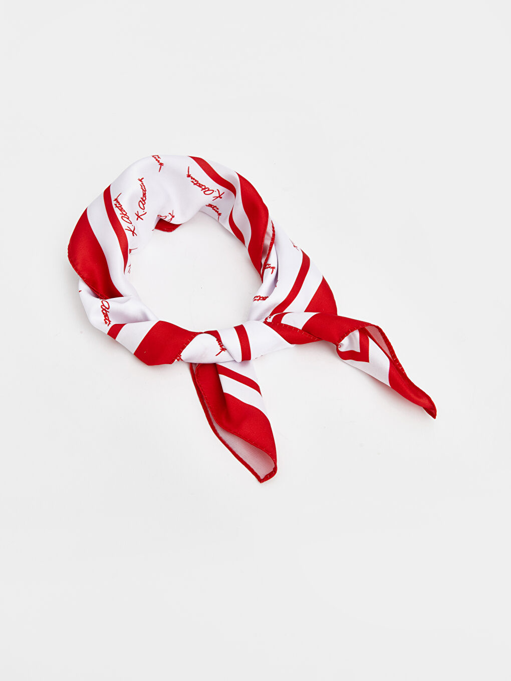 Beyaz Atatürk Baskılı Kız Çocuk Fular