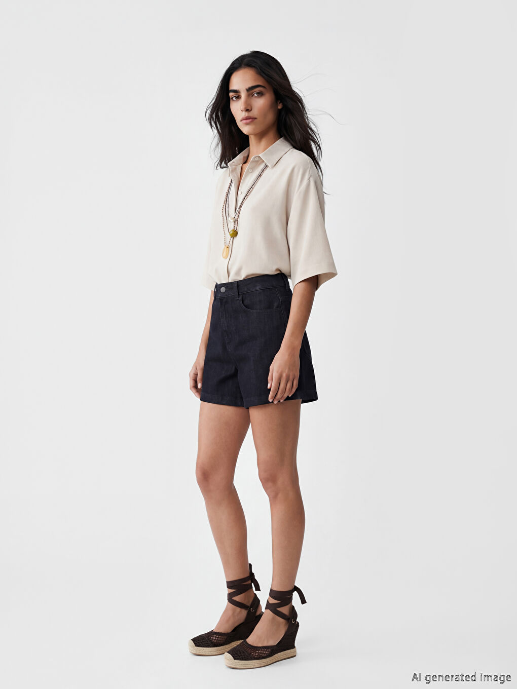 High Waisted Women's Denim Shorts