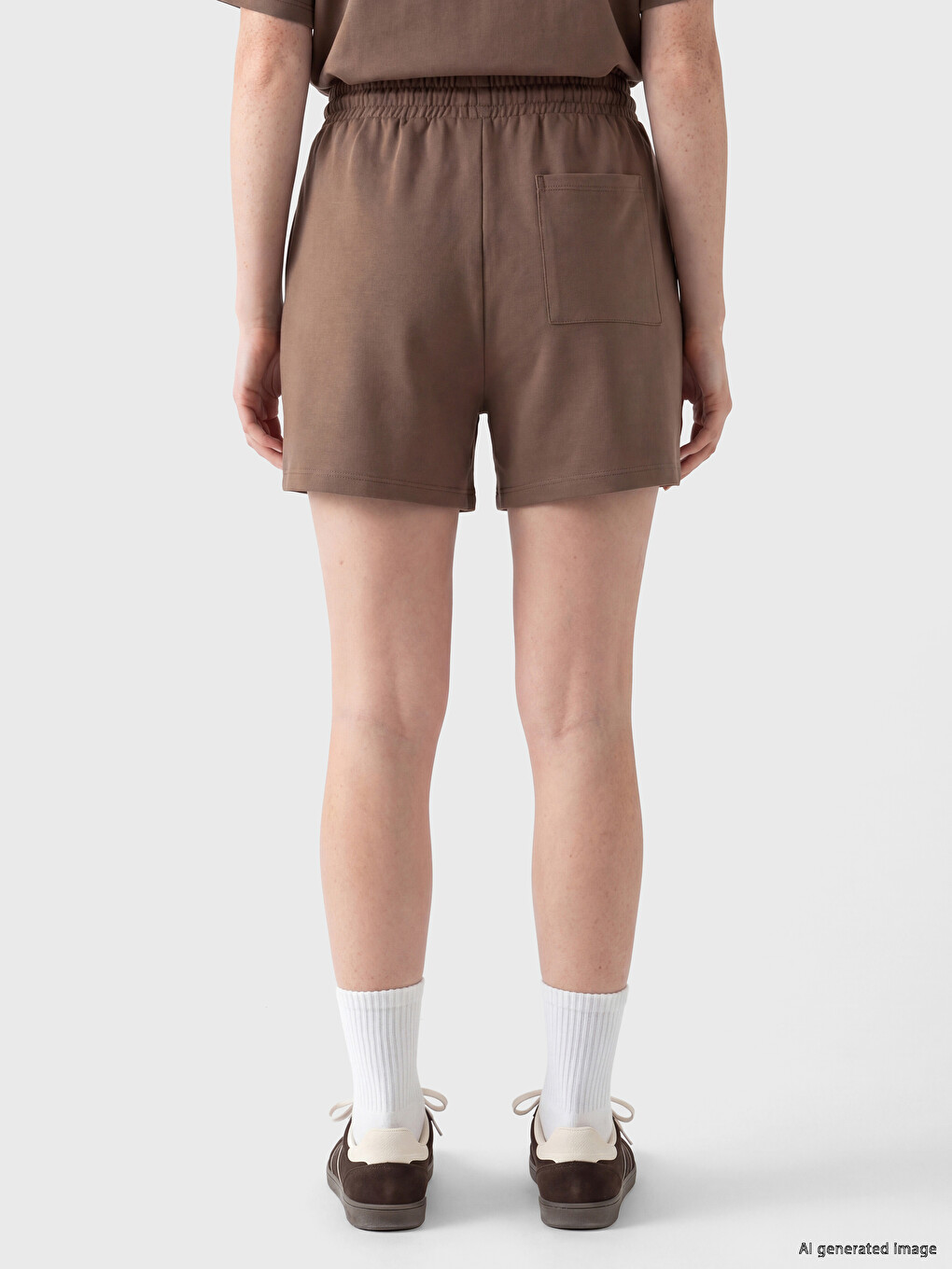 Pantaloni scurți Imprimați Franța pentru Femei-3