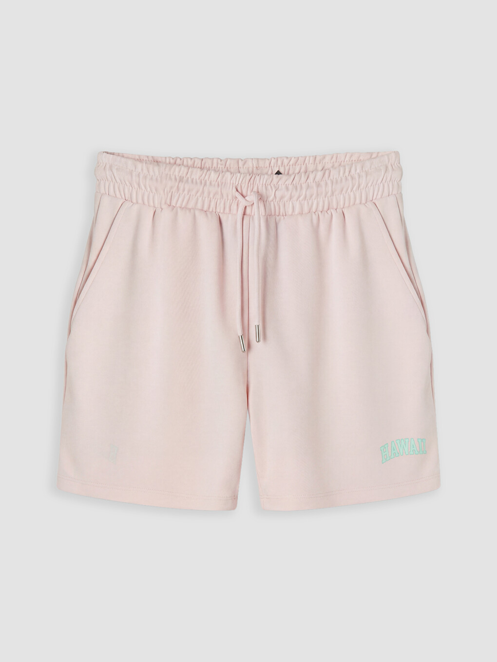 Pembe Beli Lastikli Soft Touch Kadın Şort