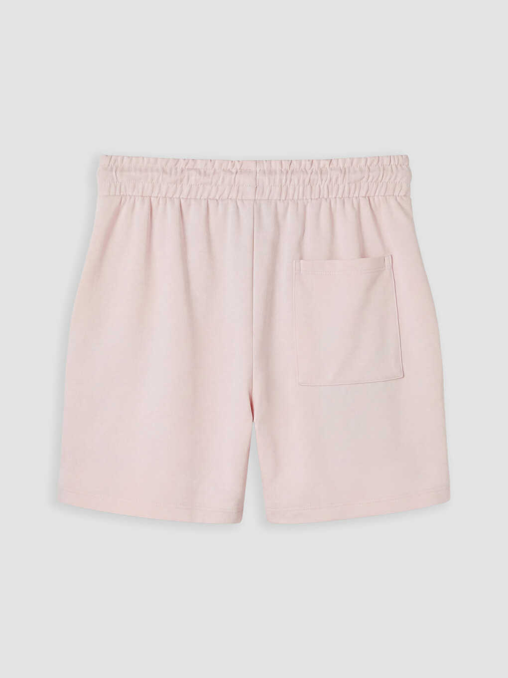 Pembe Beli Lastikli Soft Touch Kadın Şort-1