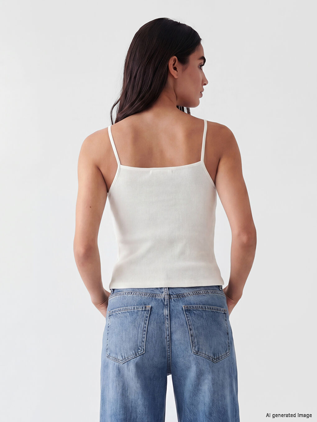 Strappy Lace Detailed Women's Vest-3