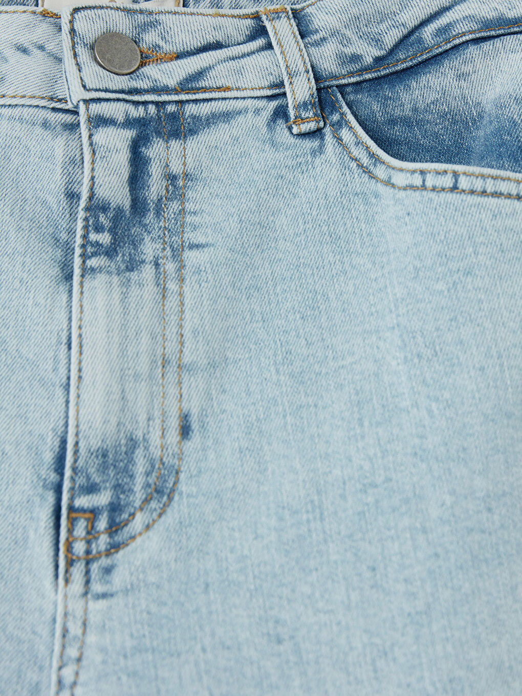 İndigo Bermuda Fit Kadın Jean Şortolon-2