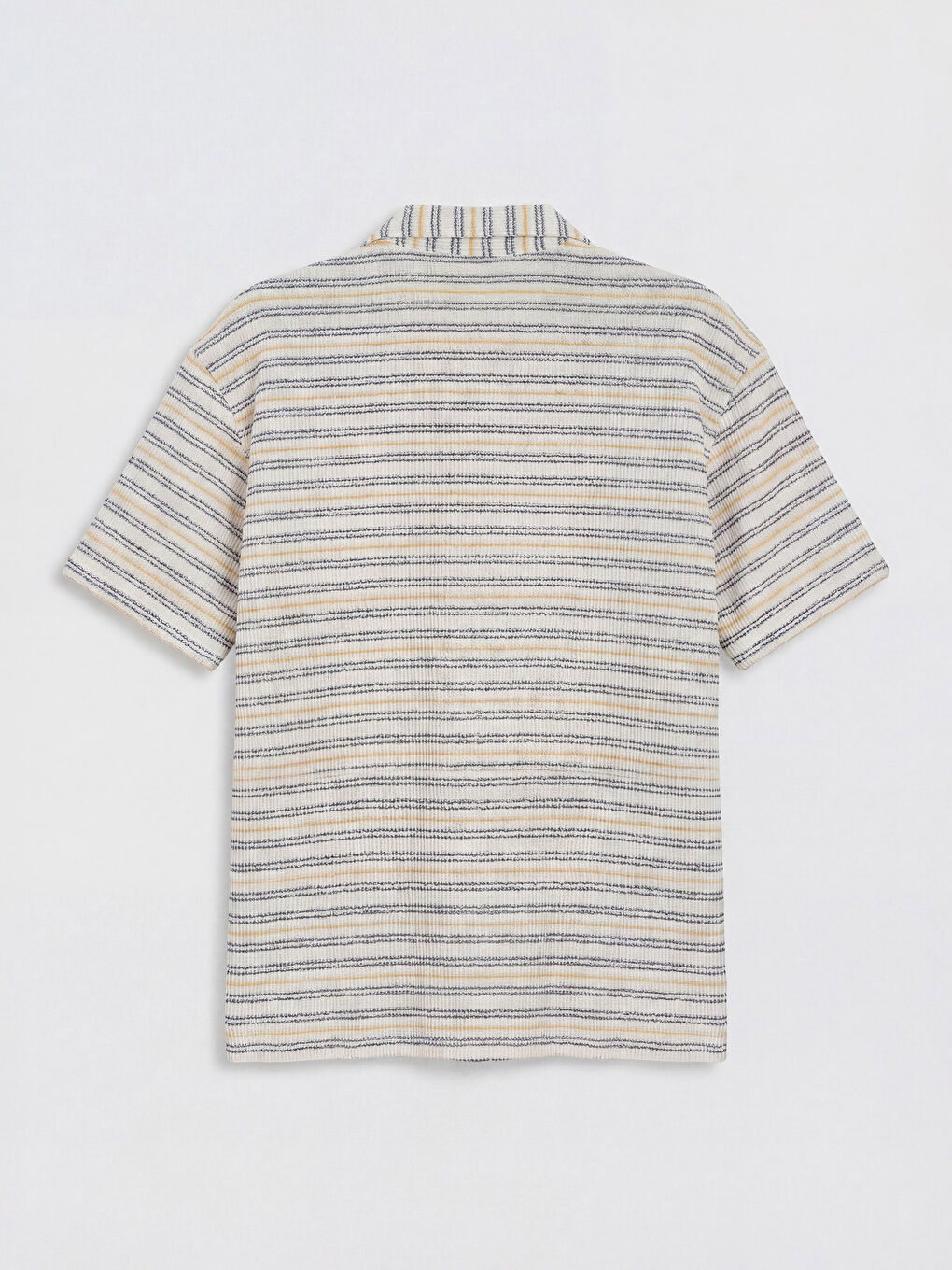 Sarı Çizgili Erkek Çocuk Gömlek-1