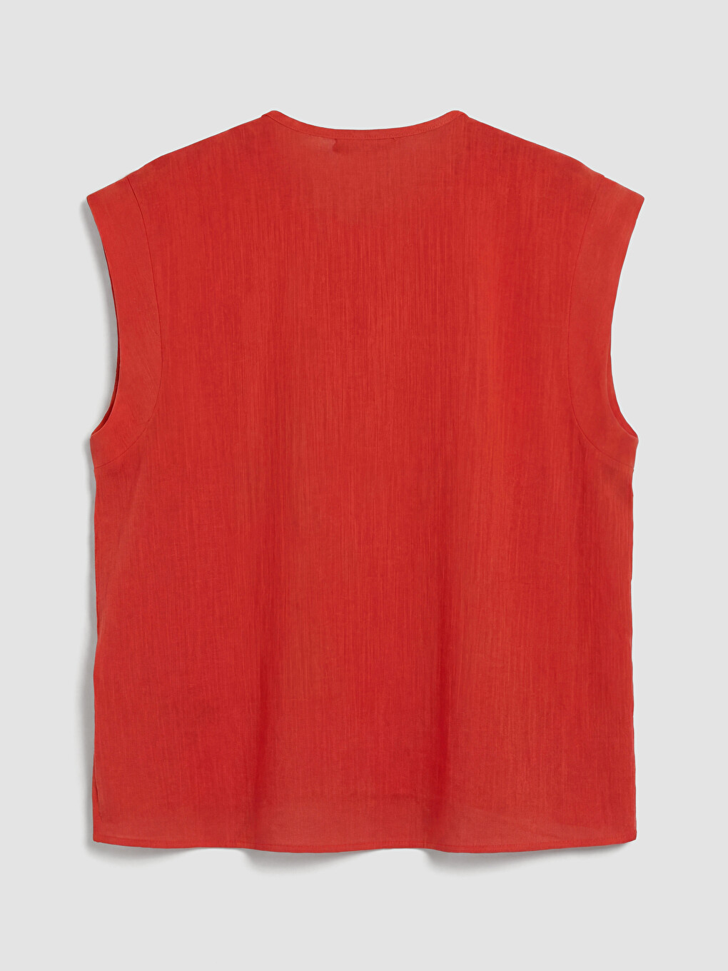 Tie Neck Gathered Blouse-6